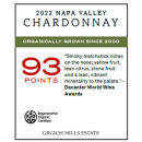 GRGICH HILLS ESTATE Napa Valley Chardonnay 2023 - 0,75 Liter - 93 Points Decanter/92 James Suckling/