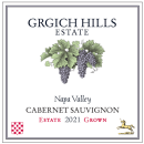 GRGICH HILLS ESTATE Napa Valley Cabernet Sauvignon 2021 -...